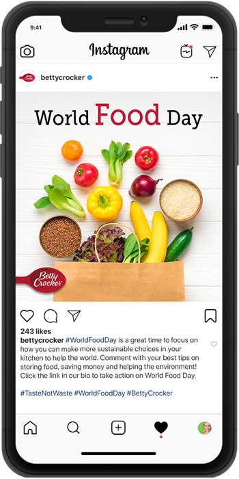World Food Day social post mockup