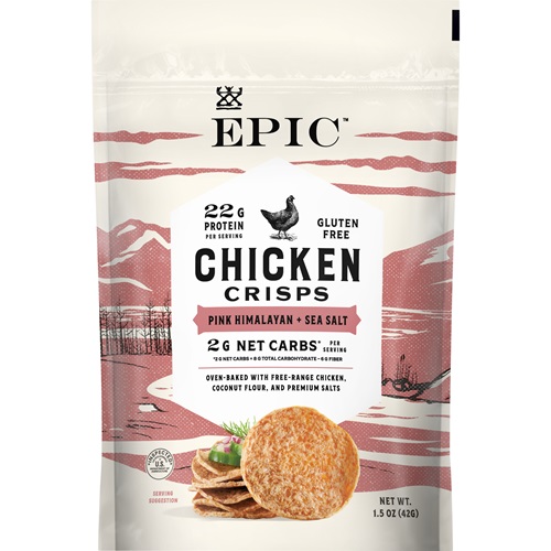 EPIC pink himalayan salt chicken crisps